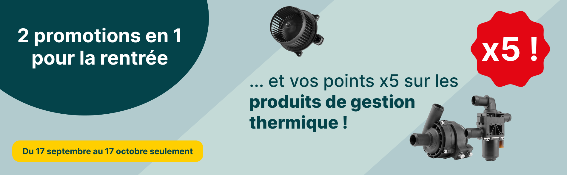 produits gestion thermique, vos points x5
